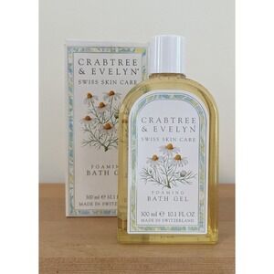 Crabtree & Evelyn Swiss Skin Care Foaming Bath Gel VINTAGE 1986 10.1 oz Camomile